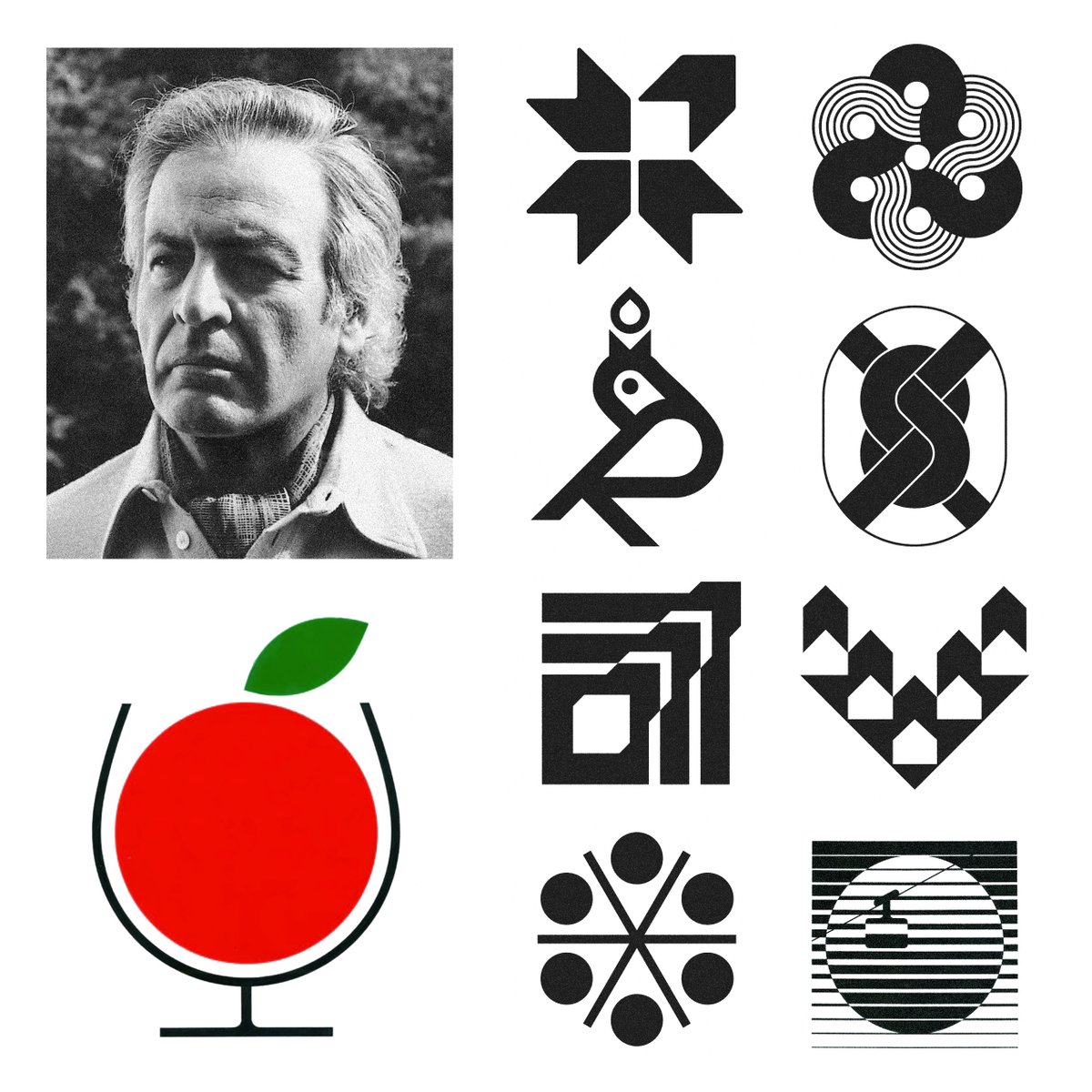 LogoArchive's tweet image. The logos of Austrian designer Othmar Motter
Discover more logos at logo-archive.org

#logos #branding #designhistory