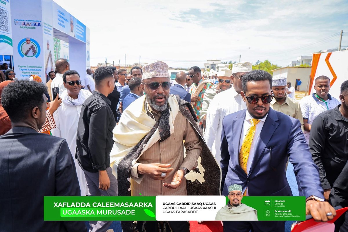 Aynte's tweet photo. Today, Ugaas Abdirizak Ugas Abdullahi Ugas Hashi Ugas Fara’Adde was inaugurated as the Chief Traditional Leader of the #Murusade clan. Both President @HassanSMohamud & PM @HamzaAbdiBarre attended, along with nearly all national leaders (both in gov’t & in opposition) in what was a rare national event celebrating #Somalia’s strong traditional leadership, which historically promotes peace and coexistence. I was honored to attend and welcome senior participants.