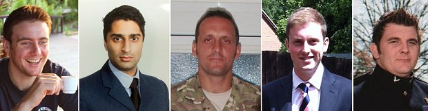 26th April, 2014

Remembering 

These 5 brave members of our Armed Forces, who lost their lives in a helicopter crash in the Takhta Pul District of Kandahar Province, Afghanistan, 12 years ago on 26th April, 2014

Lest we Forget these brave men 🇬🇧