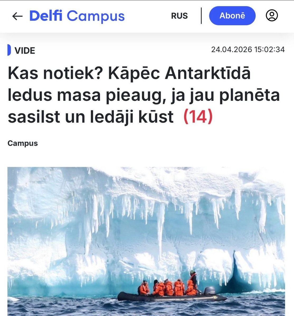 <a href="/DelfiLV/">Delfi</a> fakenews atkal spridzina.🤡 
Kā vēl varētu pastutēt to bankrotējošo klimata afēru?