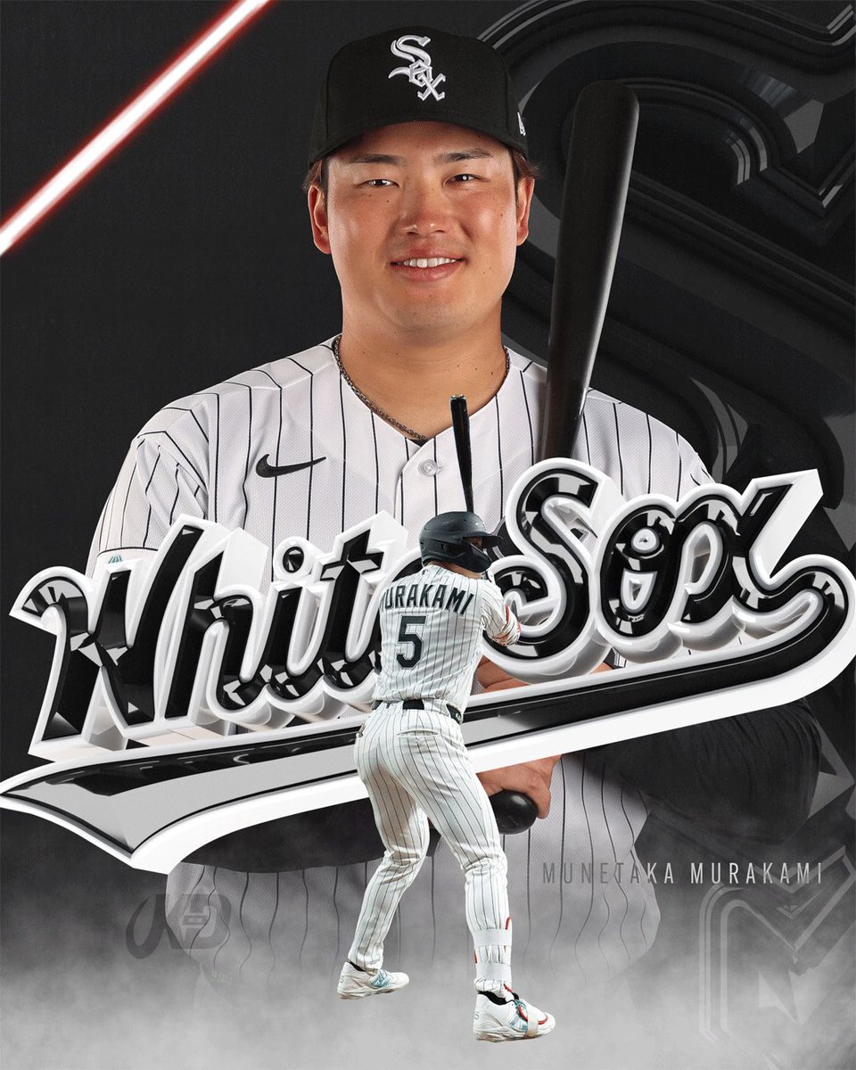 KadenDesign_'s tweet image. Munetaka Murakami 

#whitesox #sportsdesign #graphicdesign
