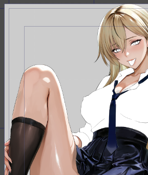 同人表紙作成中