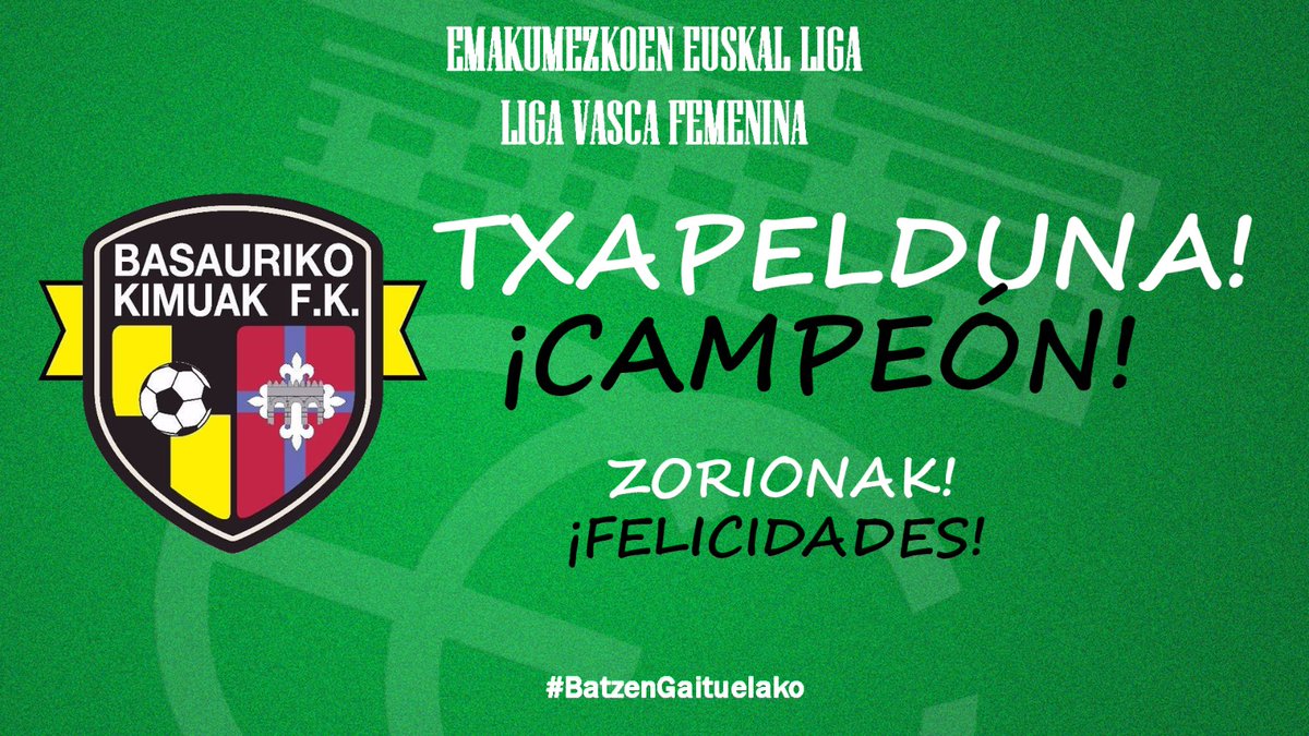 EFF_FVF's tweet photo. 🅸🅶🅾🅴🆁🅰

🏆 @BasaurikoKimuak 𝐇𝐢𝐫𝐮𝐠𝐚𝐫𝐫𝐞𝐧 𝐅𝐞𝐝𝐞𝐫𝐚𝐳𝐢𝐨𝐤𝐨 talde berria da Euskal Ligako txapeldun gisa.

🏆 El @BasaurikoKimuak es nuevo equipo de 𝐓𝐞𝐫𝐜𝐞𝐫𝐚 𝐅𝐞𝐝𝐞𝐫𝐚𝐜𝐢ó𝐧 como campeón de Liga Vasca Femenina.

👏ZORIONAK! https://t.co/661FoD8L7e