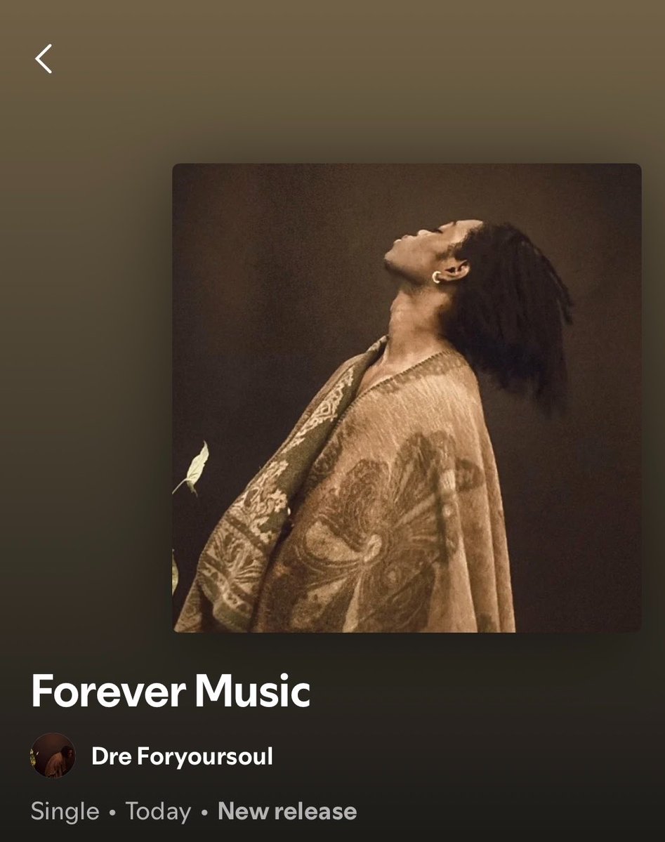 Hi please, my name is Dre Foryoursoul, yesterday i droped a 3 song african soul EP titled FOREVER MUSIC, my first project and my first sets of singles in almost 2 years,  i can assure you that you won't go into this project and not feel something, something you've not felt in