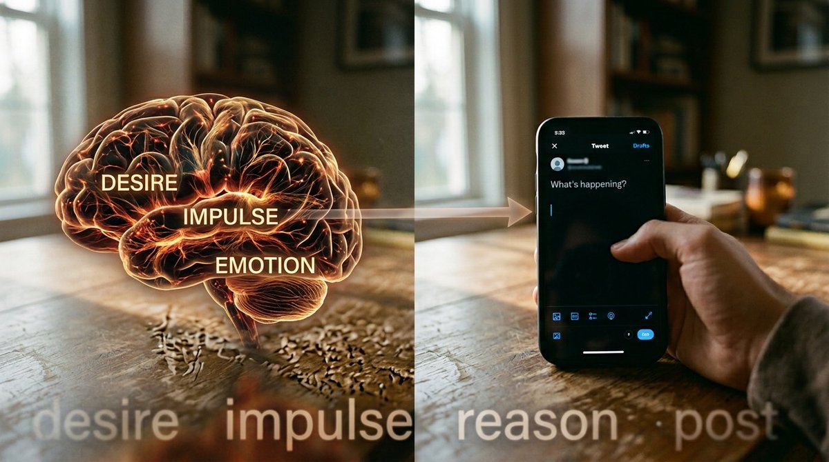 rohebigarar's tweet image. Most tweets are the fruit of desires, not reason.
#DesiresNotReason #TweetPsychology #SocialMediaTruth