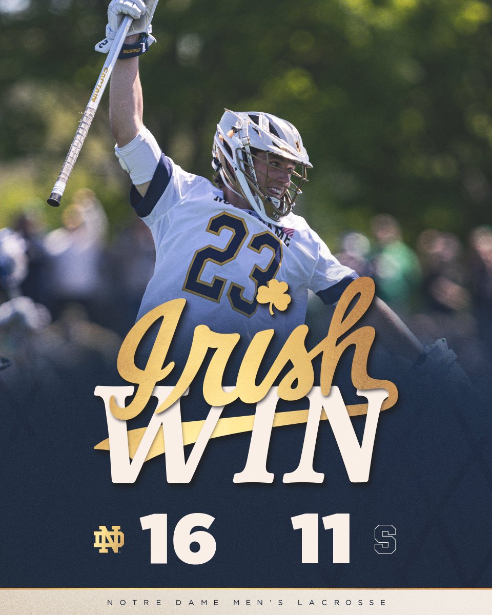 Notre Dame Lacrosse tweet media