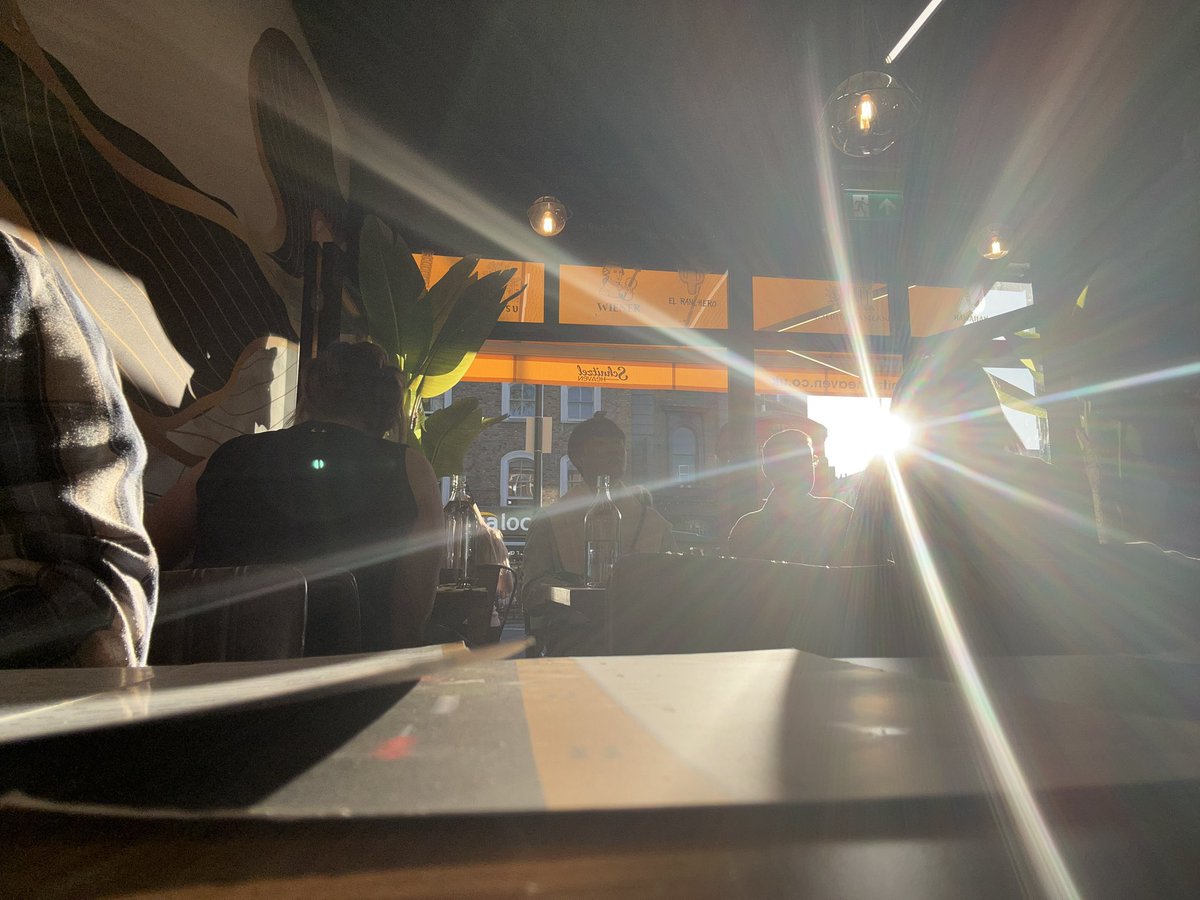 spurscabdanny's tweet image. Beautiful evening out for debs birthday.. not quite eating al fresco but the bio folds are open., #eatingout #hackney #e9