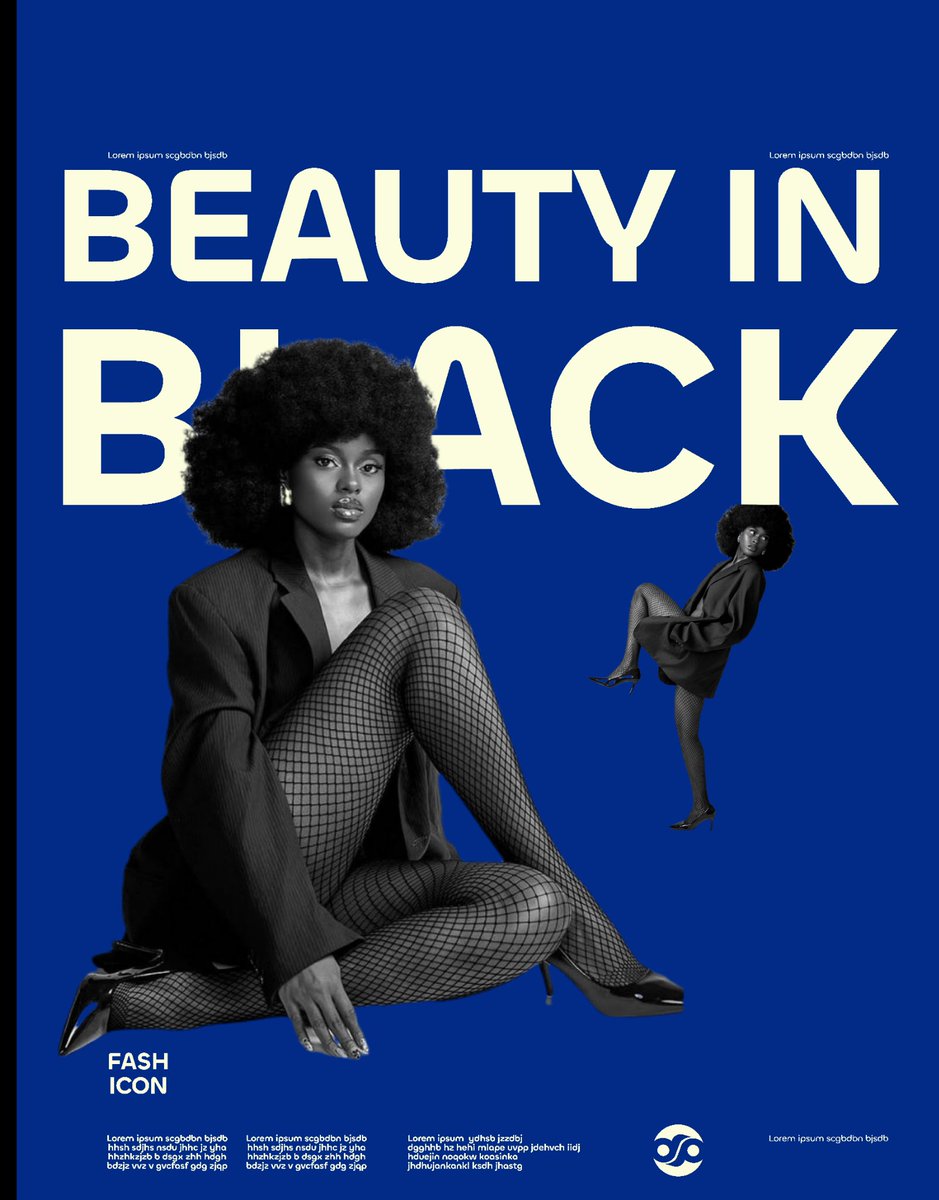 TRC_999's tweet image. There's always beauty in black.
#designer #posters #magazines