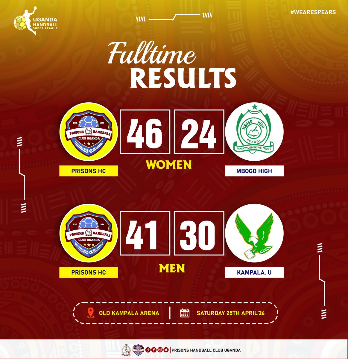 Prisons Handball Club Uganda tweet media