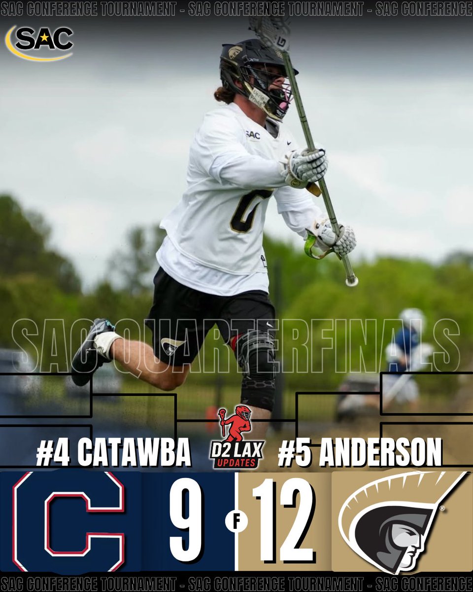 D2LaxUpdates's tweet image. Anderson Advances!

Anderson beats Catawba 12-9 to advance to the SAC tournament semifinal game.

#d2 #d2lax #d2lacrosse #collegelacrosse