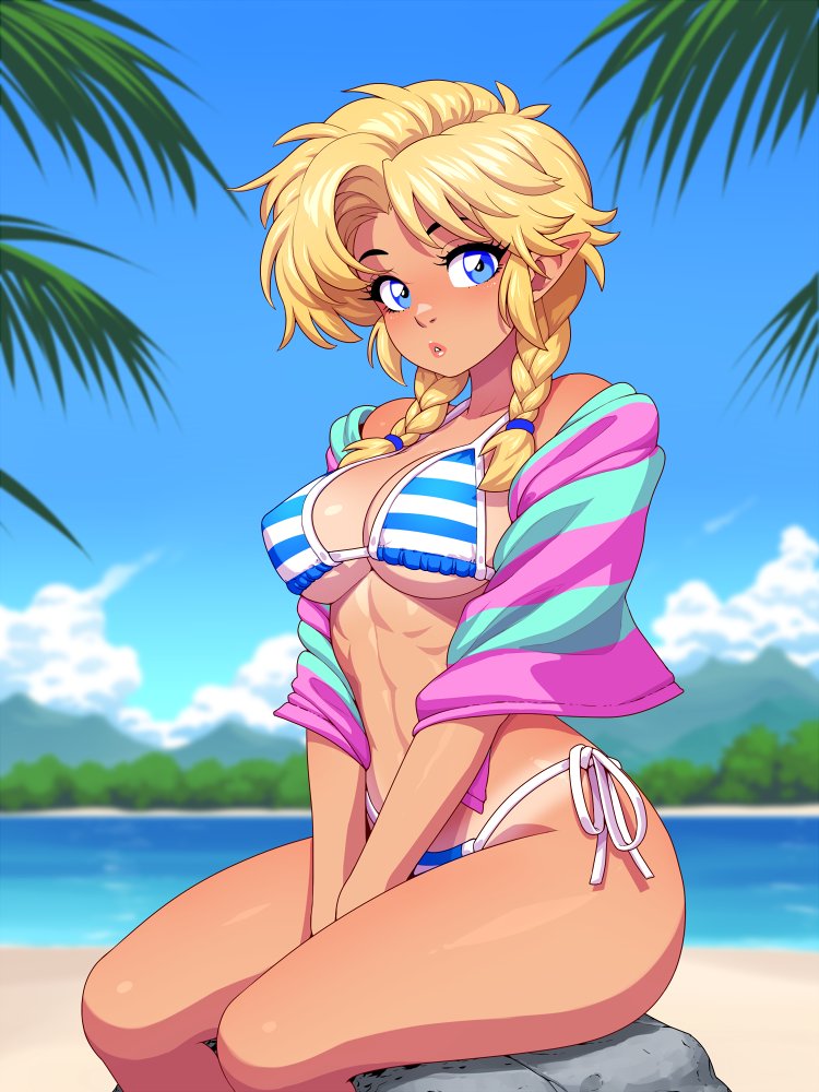I tried blending in some 90s era anime style (like Ranma 1/2, etc) into this drawing of Sassy.
What do you think? 🤔