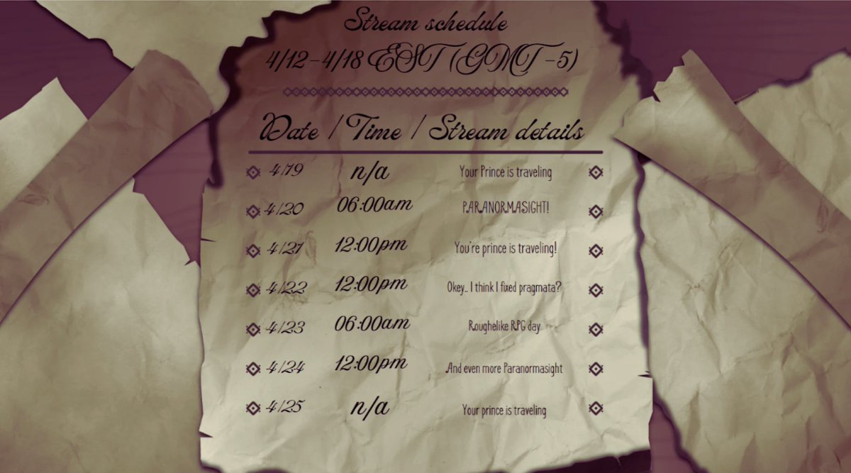 Same Same but different!!!  Your princes itinerary!!!