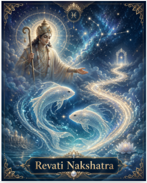 tharejaarun's tweet image. #Astrology: #Saturn in #Revati #Nakshatra 
Saturn will be transiting in Revati Nakshtra by around 17th May to Revati Nakshtra, what does that mean:
Saturn in Revati Nakshatra — Core Meaning
Revati is the last nakshatra of the zodiac, from 16°40′ Pisces to 30° Pisces.