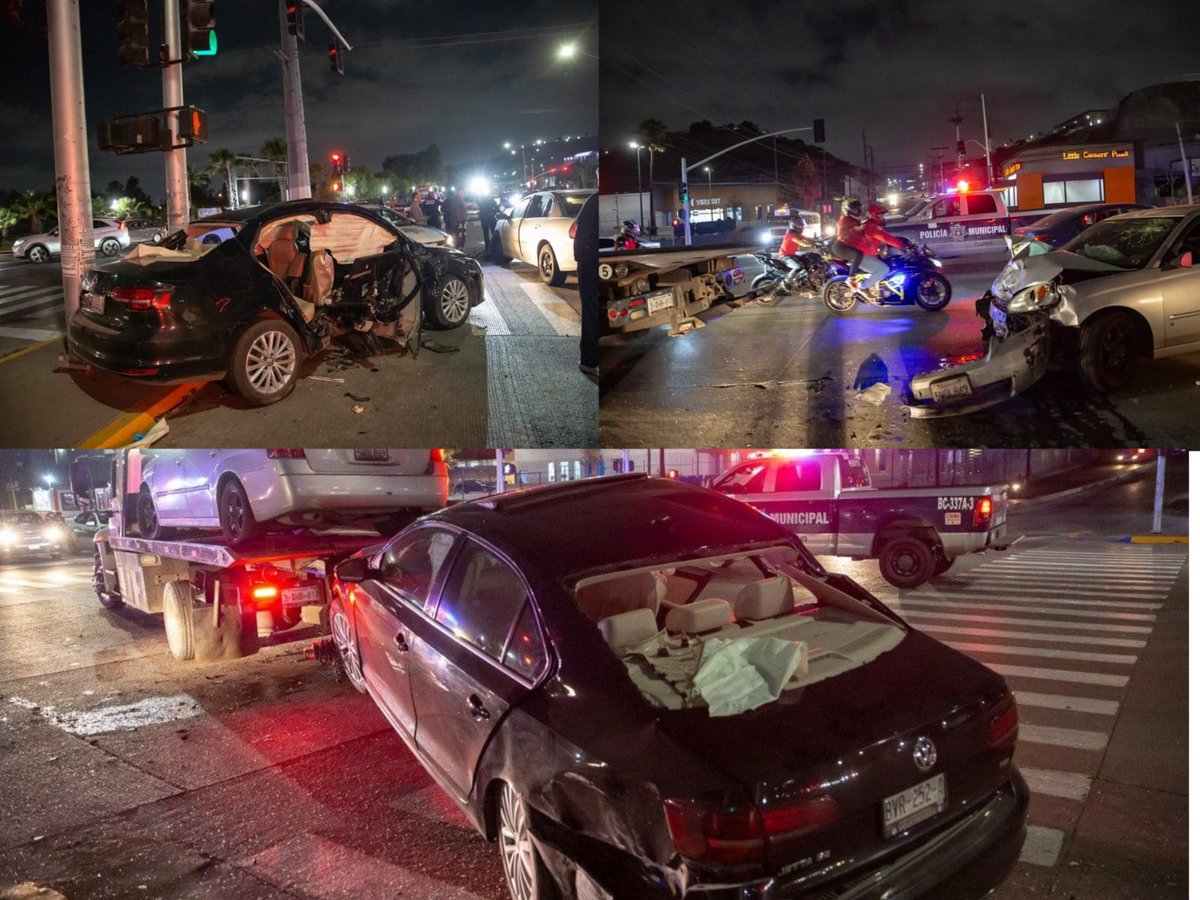 alfredoalvarez1's tweet image. Pareja queda atrapada tras fuerte choque en el Blvr. Insurgentes y Calzada CETYS. Bomberos usaron "quijadas de la vida" para rescatar a pasajeros de un Uber. Presuntamente el chofer de plataforma realizó una vuelta prohibida. 
🚓🚑 #Tijuana #Accidente #Bomberos #Seguridad