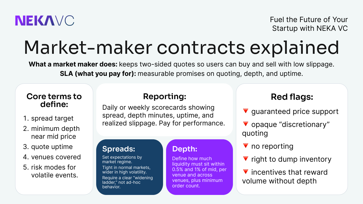 NekaVC's tweet photo. Liquidity doesn’t appear automatically after a token launch.

It’s engineered, often through market-maker contracts that define how trading actually works.

#CryptoMarkets #Tokenomics #Web3 https://t.co/F1S85C1bHq