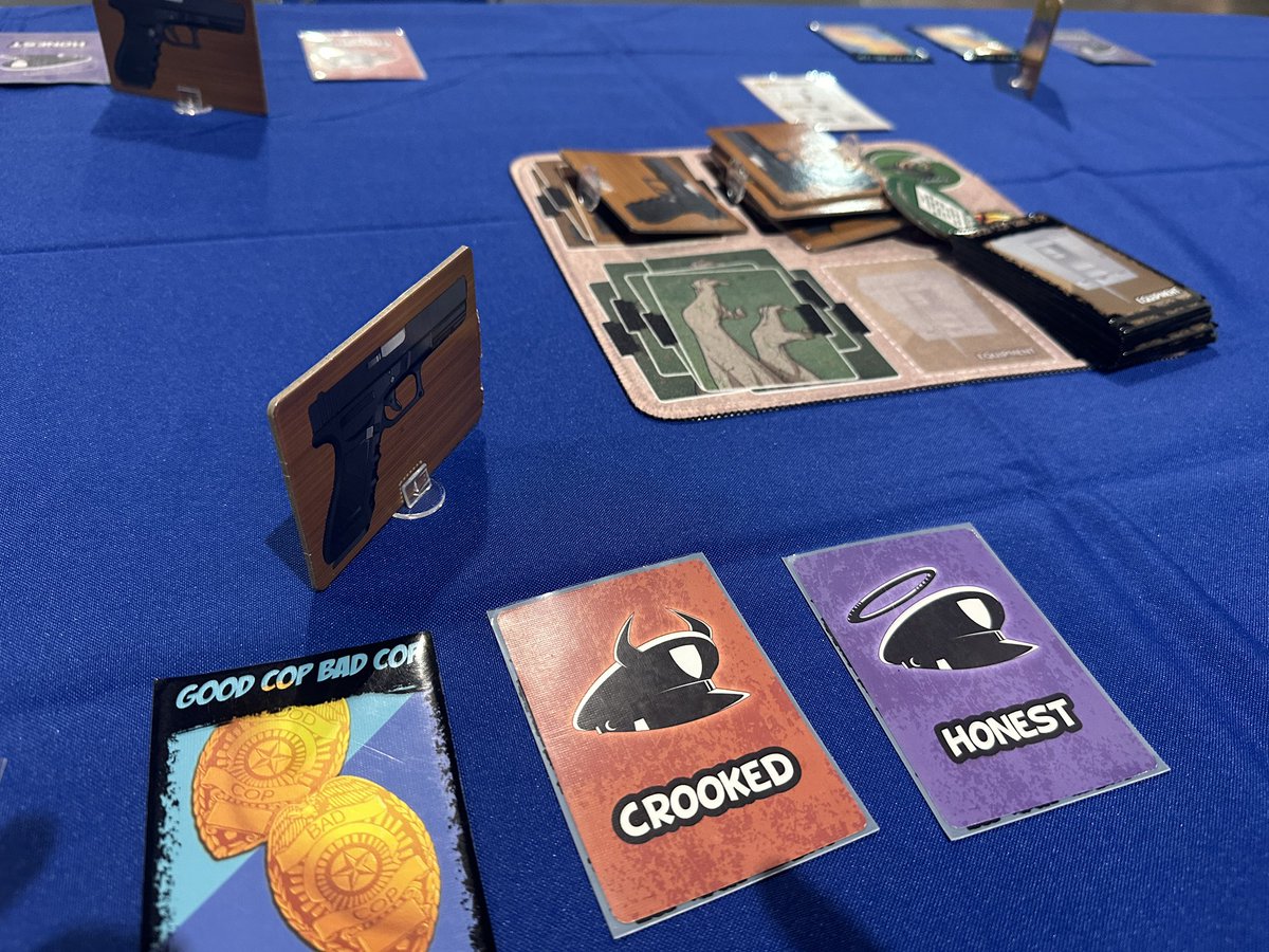 pullthepingames's tweet photo. Demo’ing Good Cop Bad Cop all day at the @Meeplevillecafe booth upstairs at LVL UP EXPO! https://t.co/B6ZAptCtjA