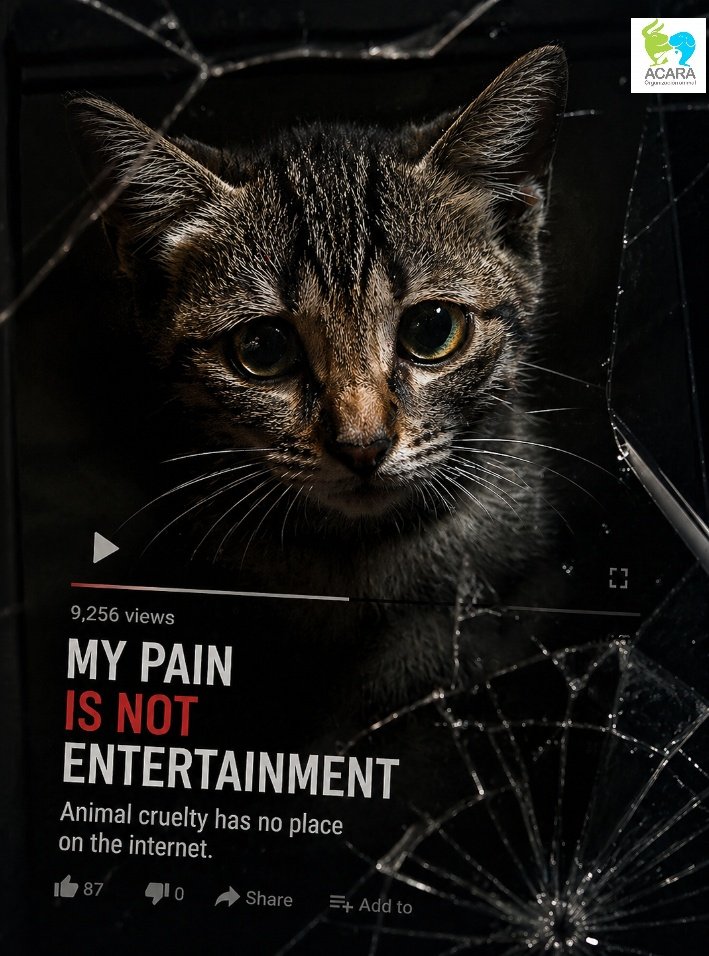 Marcemgffvg's tweet image. ACARA INTERNATIONAL CAMPAIGN
CRUELTY SHOULD NOT FIND REFUGE ON THE INTERNET
Animal suffering is not content.
No platform should become a haven for cruelty. Rt
#stopanimalcruelty
#TELEGRAM #YouTube #TikTok #twitter #Facebook #Instagram
 @animals_cn @AdhikaPrapti @PhaedraXTeddy
