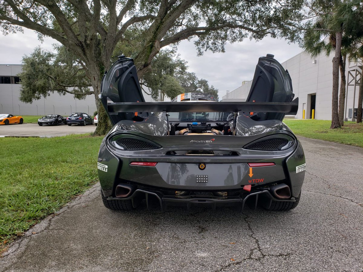 P1Groupe's tweet image. 🔥 FS: 2018 McLaren 570S GT4 🔥

1,975 miles | Orig engine/gearbox | SCUG
Turn-key with VBOX, cams, radio + 2 extra wheel sets

Fresh fuel cell &amp;amp; cam sensor (2022)

🏁 Track-ready. No excuses. 📍FL

🔗 Full listing

#GT4 #RaceCarForSale #McLaren #motorsports #racing