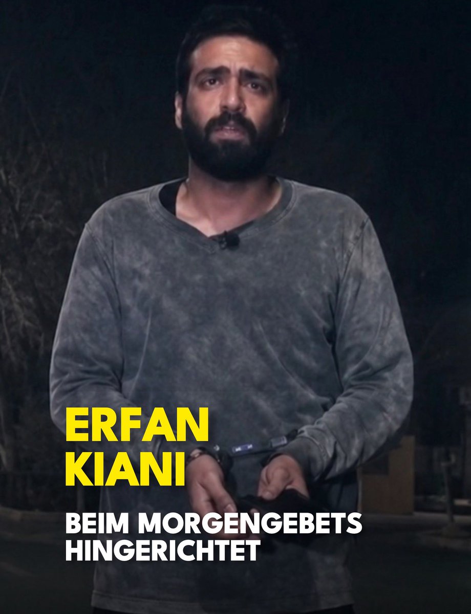 Erfan Kiani wurde heute Morgen während des Morgengebets in Isfahan hingerichtet.

Leider wurde sein Name erst heute von Medien der Islamischen Republik veröffentlicht. Deshalb verfügen wir bislang nur über begrenzte und keine vollständig verlässlichen Informationen. Doch selbst