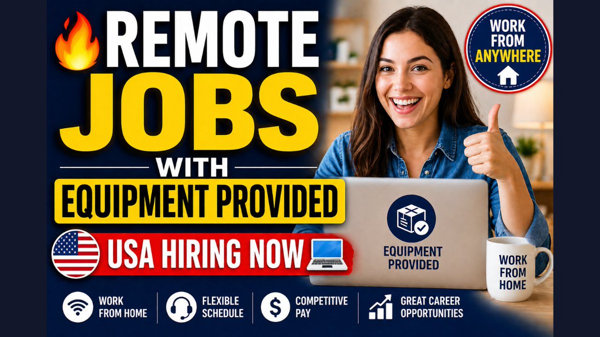 JobFromHomeGuid's tweet image. Apply Link: youtu.be/-gTQAyQP9Go?si…

#workfromhome #equipmentprovided