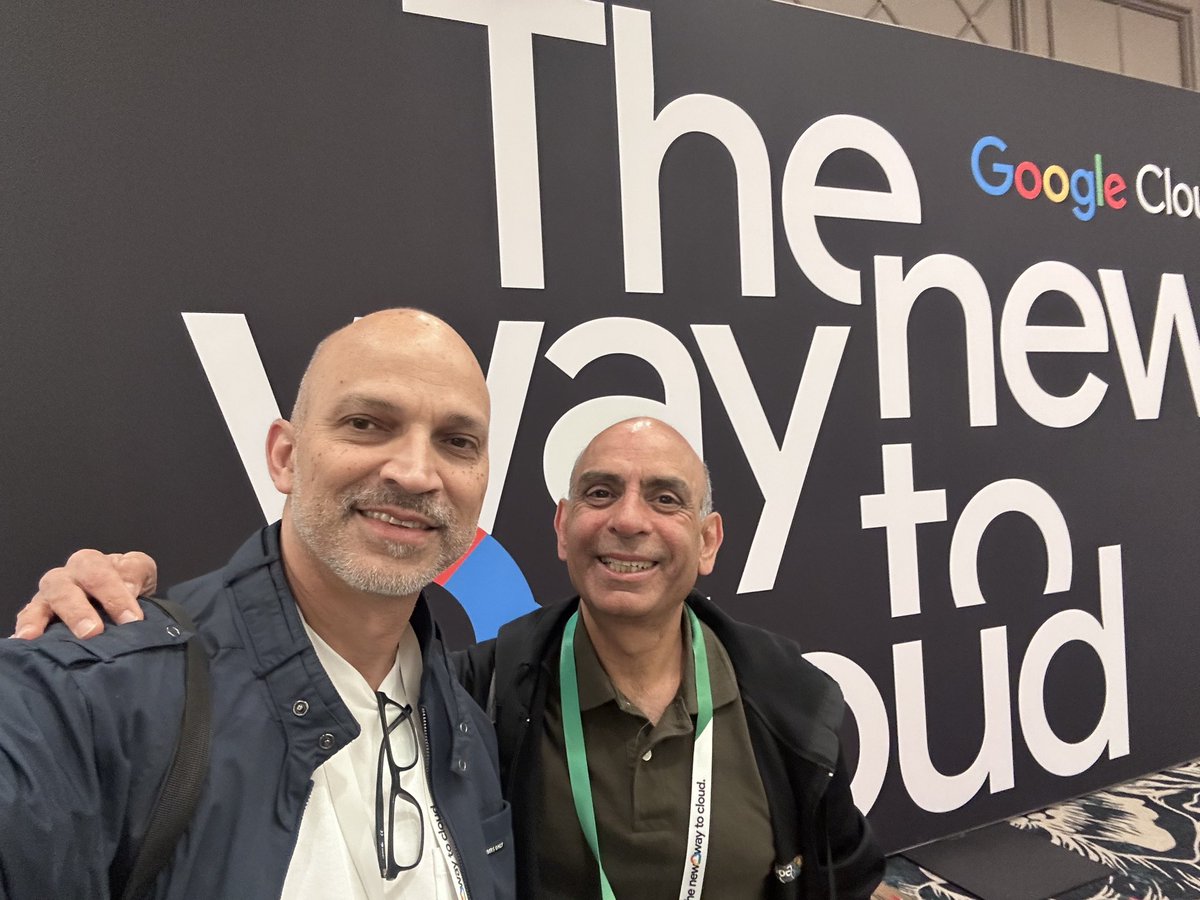 ravi_rama's tweet photo. @SanjMo hanging with you is always a highlight…this time at #googlecloudnext https://t.co/SFkr28vHjl