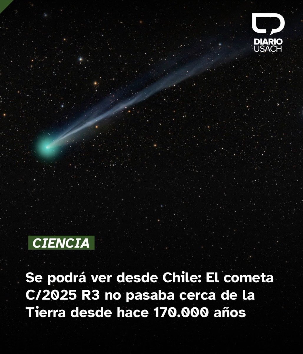 danys_sa's tweet image. #SabiasQue: El cometa c/2025 observable desde el hemisferio sur con un brillo máximo esperado tras su paso cerca del Sol 😳🧐