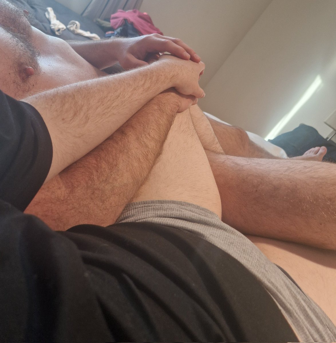 TransSubBoy's tweet photo. It's not always kinky sex with us 😅

#gay #ftm #cuddling #transman https://t.co/QjeDOMjpeX