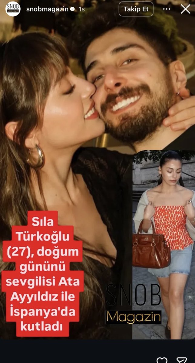 #SılaTürkoğlu ispanya da Ata ile beraber doğum günümü kutladı