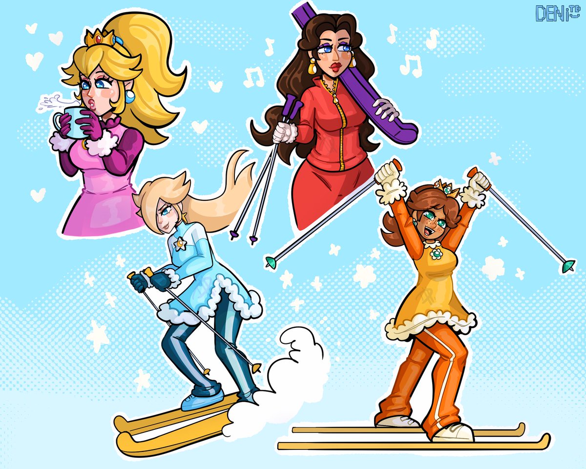 deniiTD's tweet image. They're ready for the slope! ⛷️✨
#Nintendo #mario