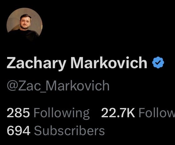 Zachary Markovich tweet media