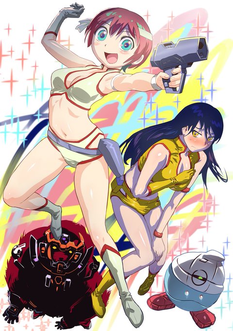 #見た事あるアニメ2つをごちゃまぜにする見た人もやる