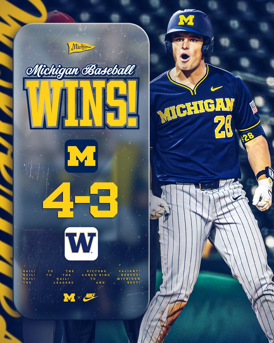umichbaseball's tweet image. Cardiac Wolverines WIN AGAIN!!!

#GoBlue