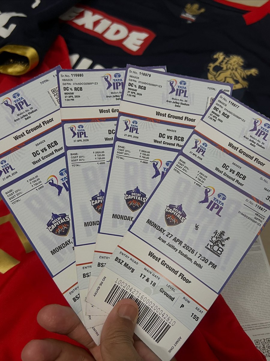 Udayyraj's tweet image. EXTRA!! Rcb vs delhi match tickets #delhi #ipl
