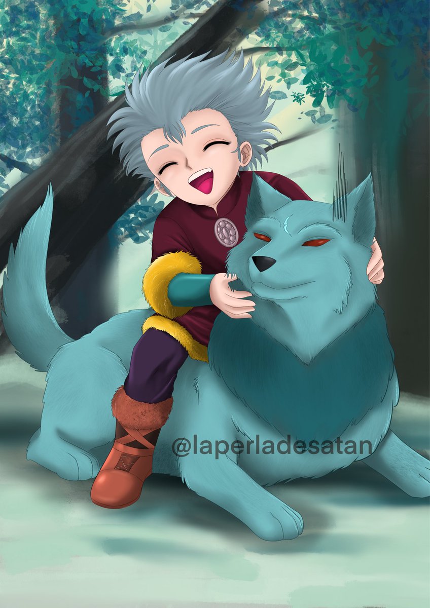 laperladesatan's tweet photo. I don’t know how to draw wolves… children are stressful, but wolves… it is simply a cartoon style because I don’t know another way. 
#StSAsgardWeek2026 #StSGodWarriors2026 #StSNibelungWeek2026 https://t.co/hrIxDwqWgV