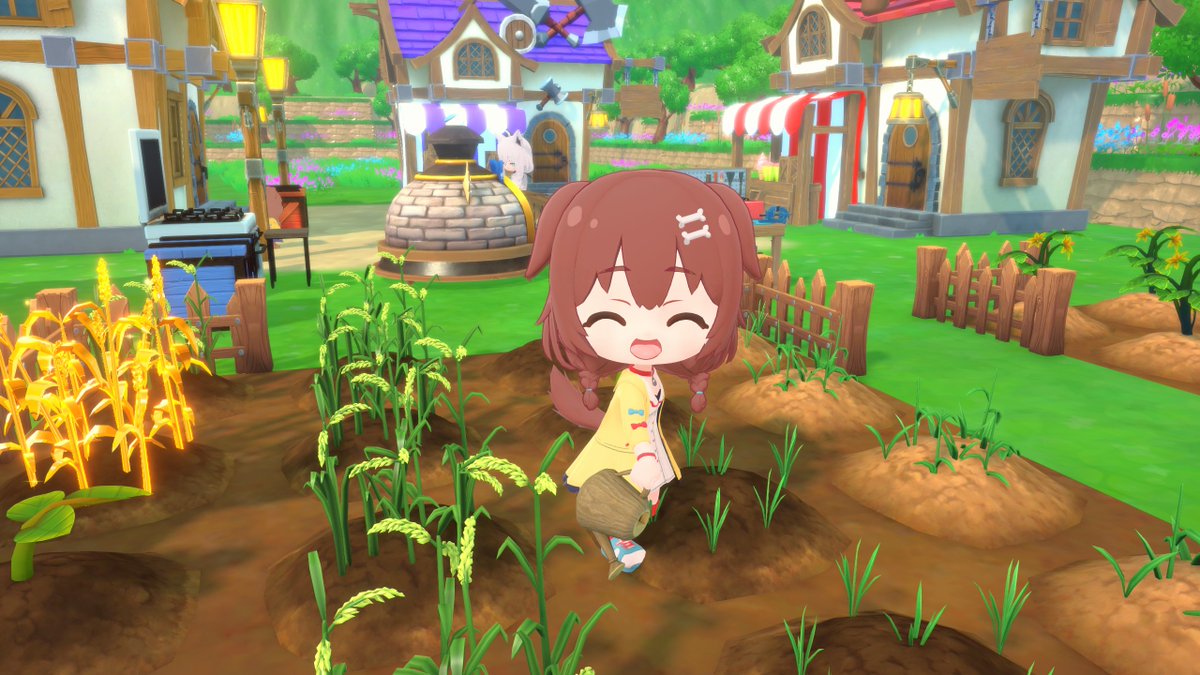 00385Q's tweet photo. ころさんに畑仕事させると様になる https://t.co/7f1qhQqNCm