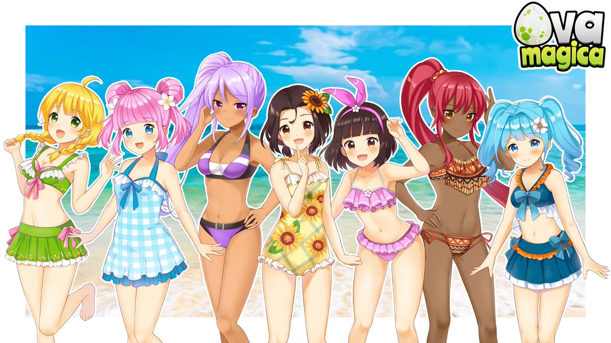 ClaudiaTheDev's tweet photo. The girls are ready for the beach!

#OvaMagica #slowlife #cozygame #JRPG https://t.co/sDon6dOw0m