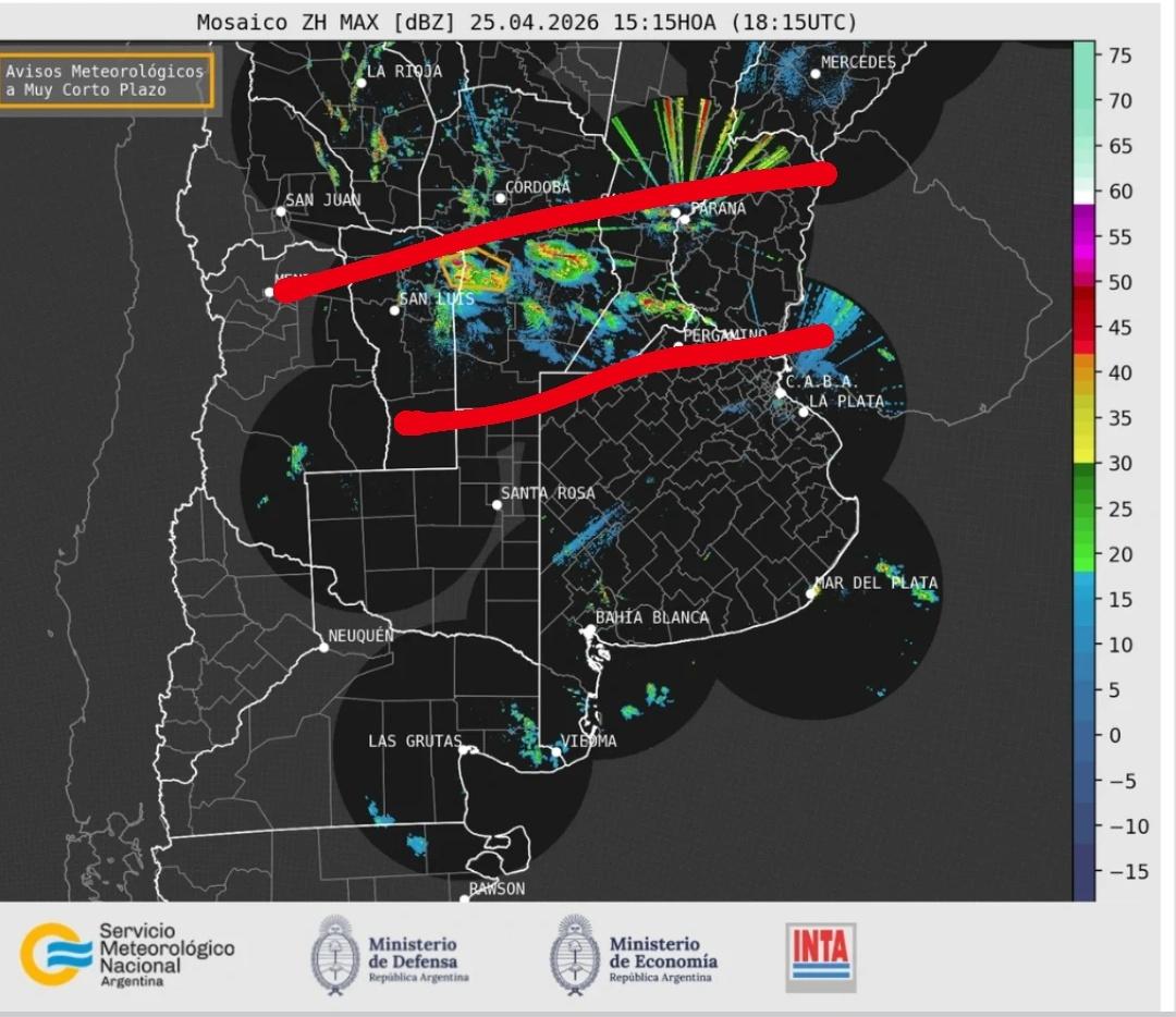 JuaniAyoroaOK's tweet image. INFO⛈️&amp;gt; En la zona S de la pcia de #Cordoba , #SantaFe y próximamente #EntreRios hay algunas lluvias y tormentas AISLADAS. 
#VillaMaria #Rosario #tormenta #Lluvia