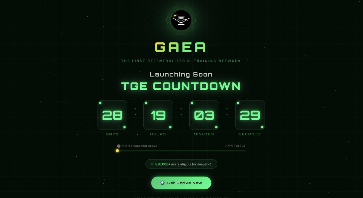 0xOwie's tweet image. ⏳ Gaea TGE is 29 days away.

Most of you still don't know the exact date
while some don't even know how to track it.

So I built a live countdown app —&amp;gt; just for the community.
Link: gaea-tge-countdown.vercel.app

Every second counts. Every activity matters. 🔥

#Gaea #TGE