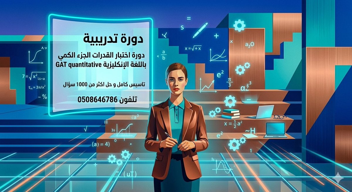 DhaherRula's tweet photo. دورة قدرات كمّي إنكليزي GAT https://t.co/eMvCCT0jko