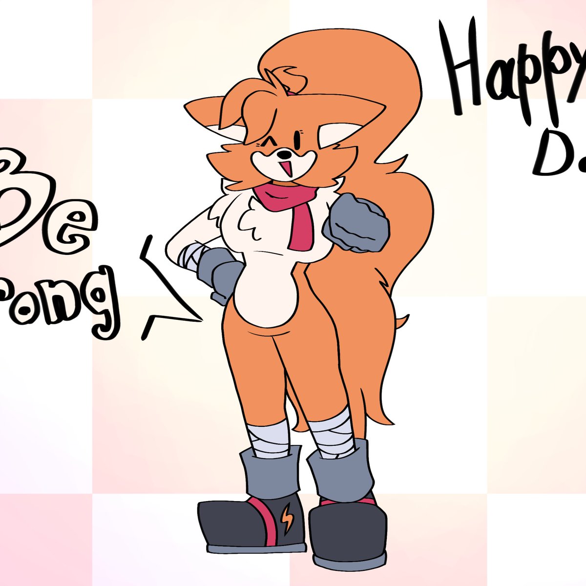 Fox24Gol58282's tweet image. Somebody wanna draw a fluffy gal? 
#Ocart