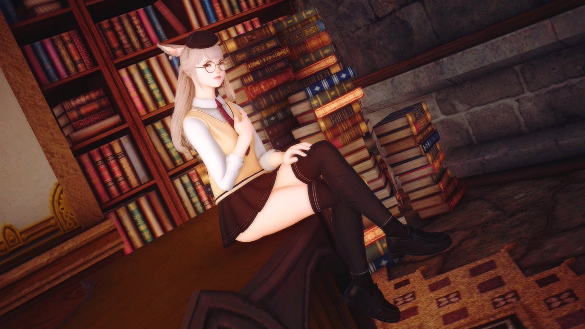 pepperkuki1's tweet photo. Cute cat 
#miqo https://t.co/IcEzbntSez