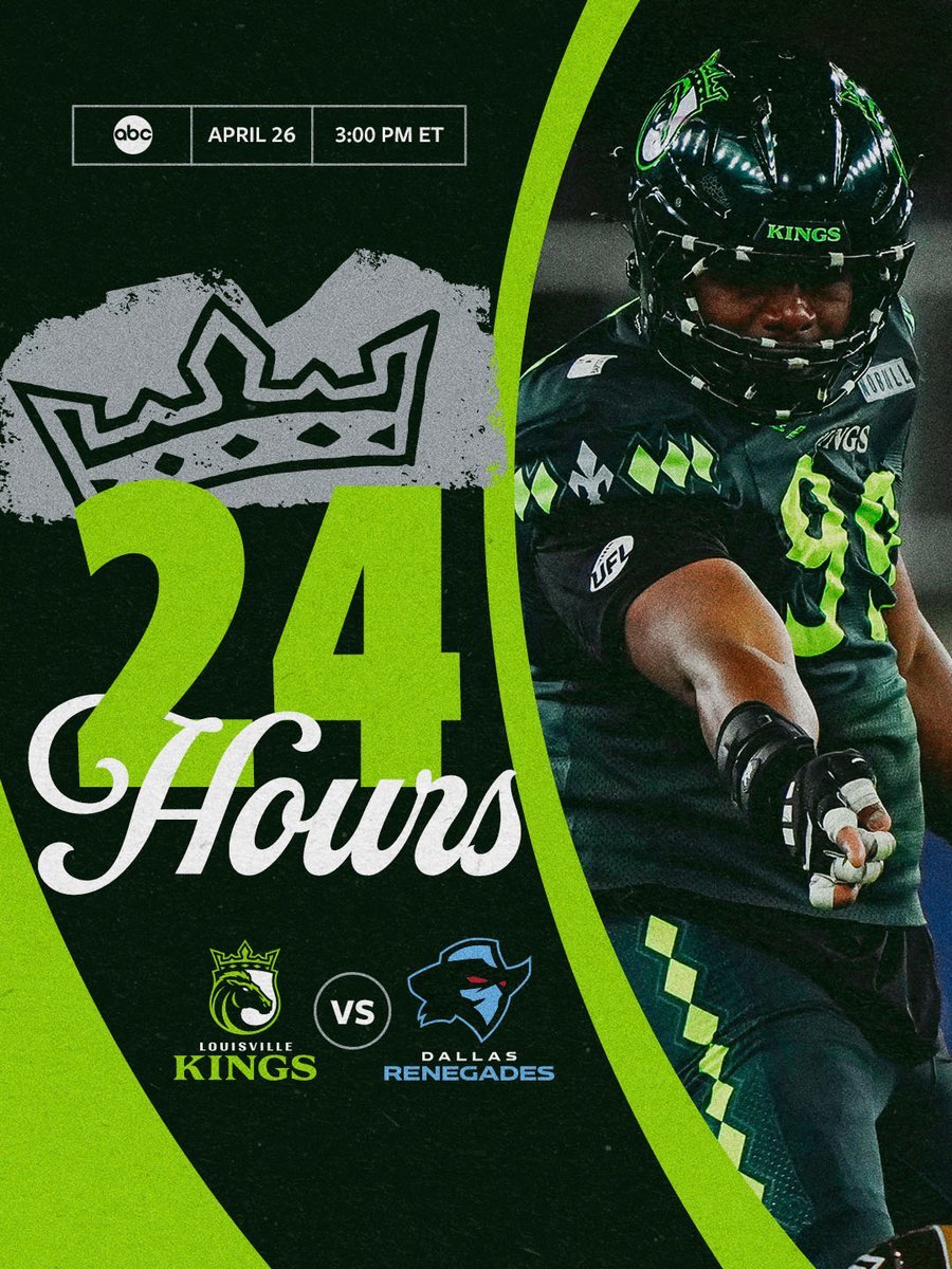 24 hours until we’re BACK 👑

Catch us tomorrow as we take on the Renegades at 3PM ET on ABC 📺