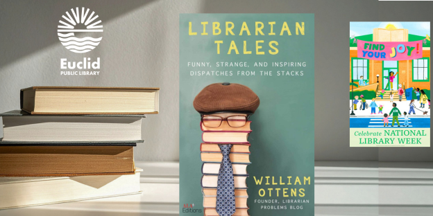 EuclidLibrary's tweet image. It's National Library Week, a good time to read books with #library themes. In "Librarian Tales," readers will learn about strange things librarians have found in book drops, weird and obscure reference questions, and more.
#EPLreads #libraryweek