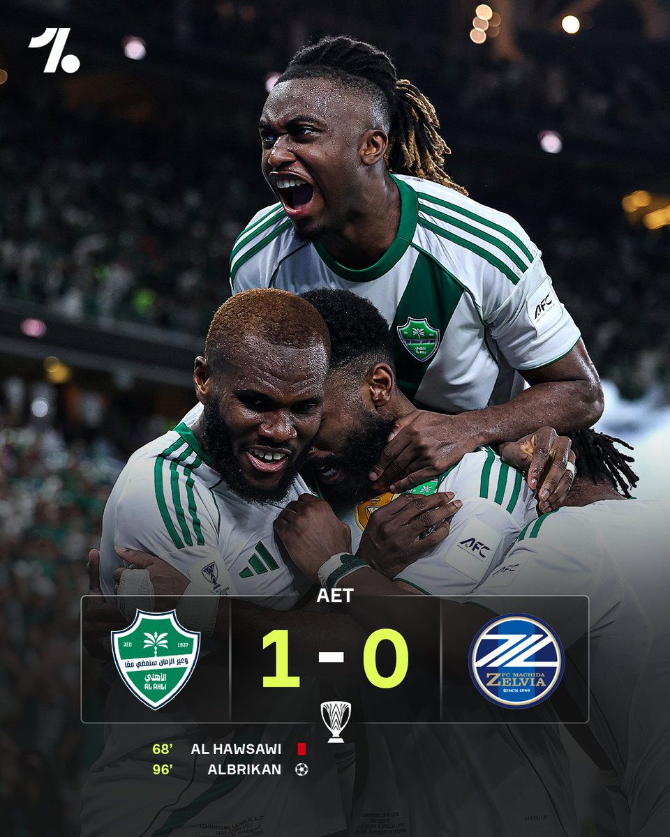 Down to 10-men in extra time, Al-Ahli managed to win a consecutive AFC Champions League 🏆🏆