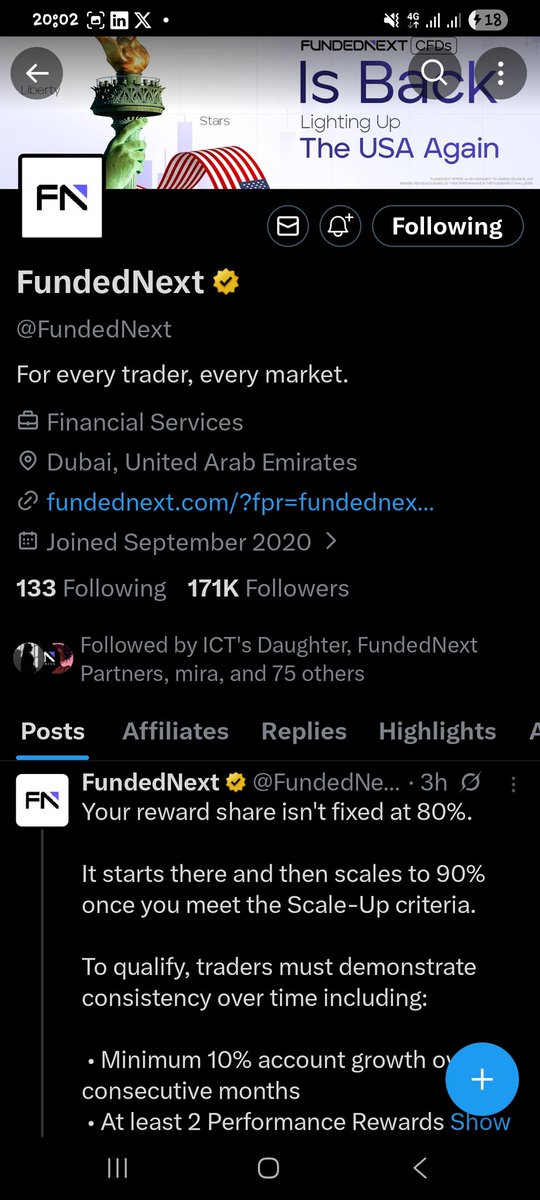 DannyphantomXT's tweet photo. @Techriztm @Psychedeliatm @TraderHadesh @FundedNext Done. https://t.co/0sRe2durL6