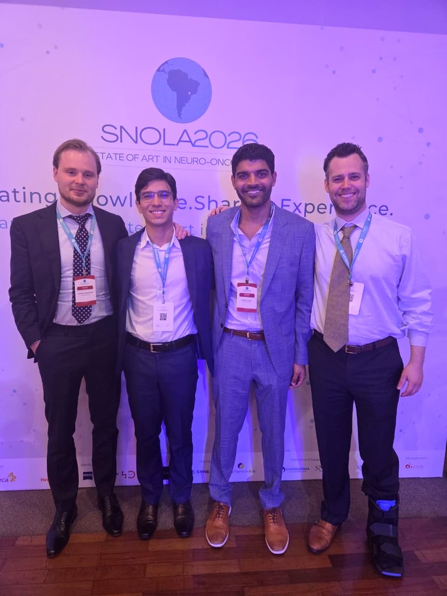 Great program at <a href="/NeuroOnc/">SNO</a>  Latin America in #brazil. Amazing event and glad to catch up with colleagues discussing some novel treatment options of brain tumors. <a href="/Kenneth_Aldape/">Kenneth Aldape, MD</a> <a href="/RadOncConnor/">Connor Kinslow, MD</a> <a href="/DrShaanRaza/">Shaan M. Raza, MD</a> <a href="/delaFuenteNOnc/">Macarena de la Fuente</a> <a href="/joao_p_almeida/">Joao Paulo Almeida</a> <a href="/SylvesterCancer/">Sylvester Comprehensive Cancer Center</a> <a href="/EmanuelAbr31592/">Emanuel Abrantes</a>