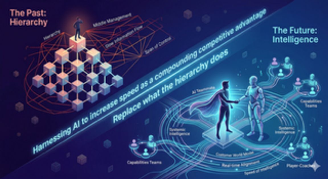 Timothy_Hughes's tweet image. The End of the Middleman: Why Modern Leadership Requires an AI Teammate by @Timothy_Hughes buff.ly/9alD3hB @DLAIgnite #SocialSelling #DigitalSelling #Sales #SalesTips #SalesLeader #Salesforce #SalesEnablement #Marketing #Leadership #ArtificialIntelligence #TechNews