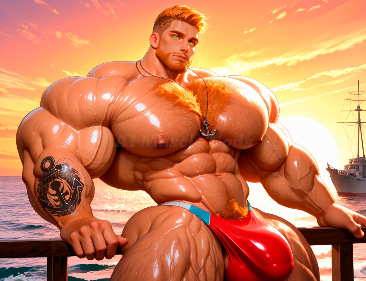 aimusclegods's tweet image. El Hombre del Puerto
#characterdesign #digitalart #muscle #muscular #aiartist #muscularman #aiart #musclemale #massivemuscles #aiartwork #aiartcommunity #aiartoftheday #musclegod #malemuscle #malebodybuilder #extrememalemuscle #bodybuilder #bodybuilding #sea