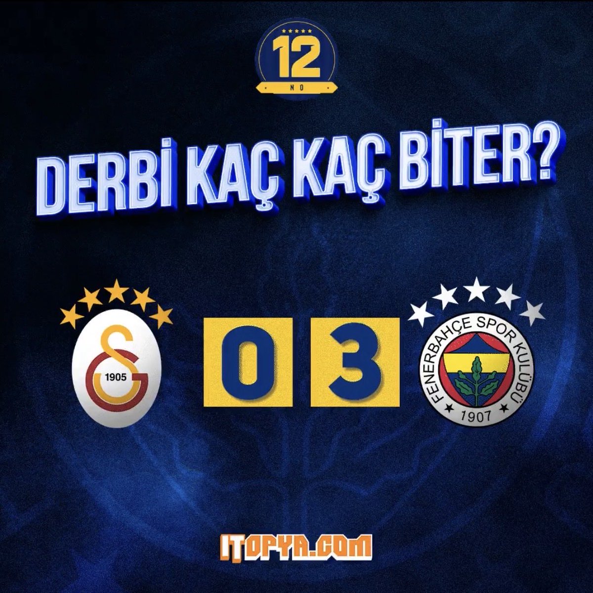 TeacherAndCoder's tweet photo. @12numaraorg @itopyacom #GSvFB #FenerinMaçıVar https://t.co/uO5JCNKZa1
