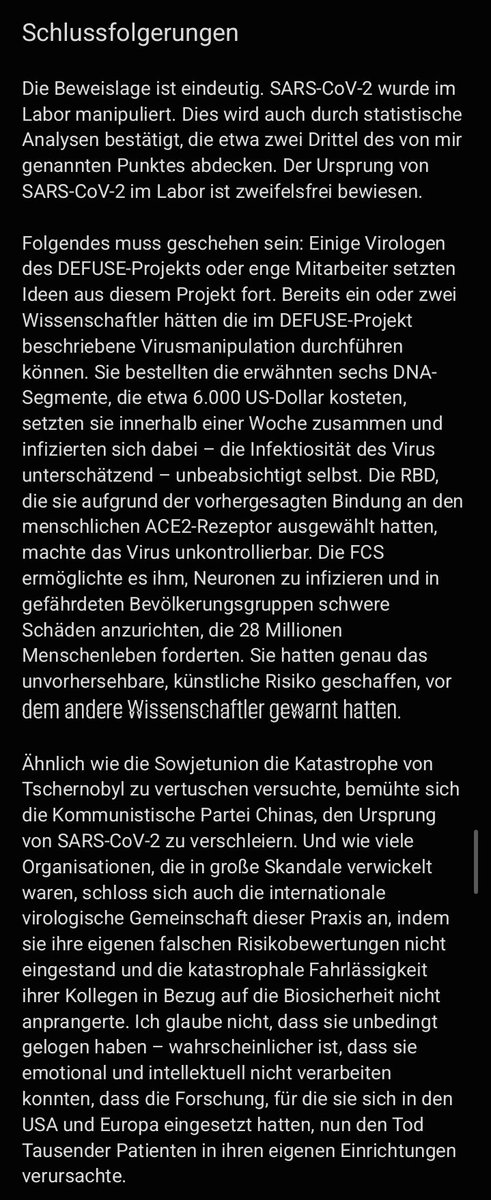 MusiciScience's tweet photo. 7/8 Warum #SARS-CoV-2 ein im Labor manipuliertes Virus war – in 10 Kernpunkten (Credit @VBruttel)  
Quelle (übersetzt via Google translator) (lab-leak-befürwortender Blog): 
https://t.co/SurQ2dZwPi https://t.co/KHy8gb9faU